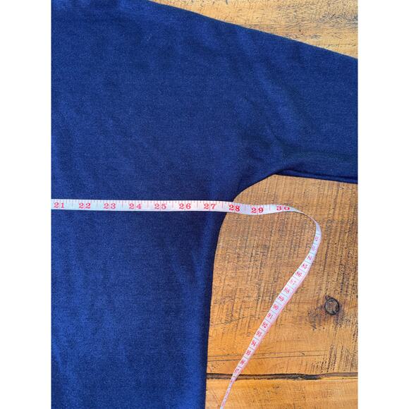 Womens SPANX Navy Perfect Length Dolman Top Blouse 3/4‎ Sleeve Size Large - Picture 7 of 10